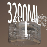 Dispensador de Agua Automático Inteligente para Mascotas, Carcasa Transparente de Plástico, Diseño Impermeable, Capacidad de 3200 ml, Filtro Reemplazable para Perros y Gatos