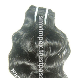 Extensiones de Cabello Indio Virgen, Máquina de Cabello sin Procesar Remy, Onda Natural, Libre de Enredos, Envío Gratis, Precio Barato - Product Image 1