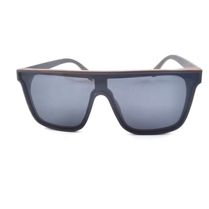 Biểu tượng tùy chỉnh GỖ Kính mát một mảnh toàn bộ ống kính phân cực tính năng thiết kế kính mát cà phê màu xám khung màu sắc Made tac ống kính - Product Image 2