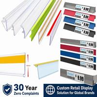 Portaetiquetas de Precio ESL para Estantes Metálicos, Tira de Plástico para Datos Hookei de 30 mm, Etiqueta Electrónica para Estantes
