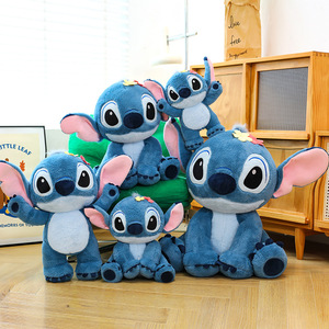 Cojín <span class=keywords><strong>de</strong></span> Peluche Personalizado con Logotipo <span class=keywords><strong>de</strong></span> <span class=keywords><strong>Stitch</strong></span>, Juguete <span class=keywords><strong>de</strong></span> Peluche <span class=keywords><strong>de</strong></span> <span class=keywords><strong>Stitch</strong></span> Azul Sentado y <span class=keywords><strong>de</strong></span> Pie, <span class=keywords><strong>Muñeco</strong></span> <span class=keywords><strong>de</strong></span> Peluche Clásico <span class=keywords><strong>de</strong></span> Orejas Grandes, Muñecos <span class=keywords><strong>de</strong></span> Peluche Baratos - Product Image 1