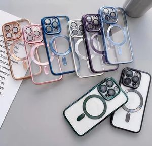 Venta caliente Electroplate Plated <span class=keywords><strong>Mag</strong></span> a prueba de golpes seguro magnético celular cubierta imán teléfono caso para Iphone 17 16 15 14 13 <span class=keywords><strong>Pro</strong></span> <span class=keywords><strong>Max</strong></span> Plus - Product Image 6