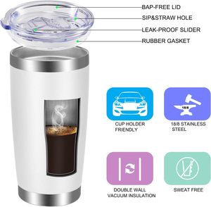 20oz <strong>Tumbler</strong> Bulk Stainless Steel Vacuum Insulated Double Wall Coffee Cup Travel <strong>Tumbler</strong> Mug With Lid - Product Image 6