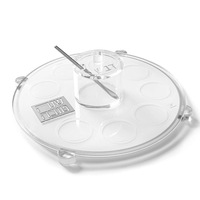 Assiette à dîner en pot de miel en acrylique poli moderne Offre Spéciale transfrontalier plat de nourriture personnalisable pour la Pâque juive personnalisée
