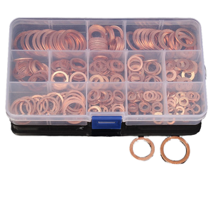 M5-M14 200pcs Stainless Steel Shim Washers Kit Bonded Wedge Flat <b>Ring</b> Seal Hardware Assortment DIN - Product Image 5