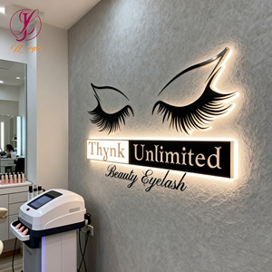 Letrero Personalizado <span class=keywords><strong>para</strong></span> Salón de Belleza, Letrero Retroiluminado LED, Letrero Comercial 3D Personalizado <span class=keywords><strong>para</strong></span> Exteriores, Logotipo Metálico <span class=keywords><strong>Acrílico</strong></span> con LED <span class=keywords><strong>para</strong></span> Decoración de Tiendas - Product Image 5