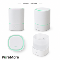 Humidificateur d'aromathérapie 2-en-1 à remplissage par le haut avec réservoir amovible, brume fine, arrêt automatique pour la maison et le bureau, diffuseur d'arômes