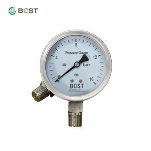 Godeson Stainless Steel and Brass Liquid-Filled Bourdon Tube Gauge with Wide <b>Range</b> - Product Image 2