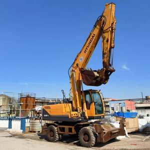 Excavadora de cadenas Hyundai 210W-9 2014 usada, 5000 horas, equipo original, capacidad de cazo de 0.76m, bajo precio, bajo consumo de energía - Product Image 1