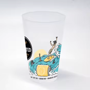 Vaso de Plástico Esmerilado Personalizado con Logotipo, Color y Tamaño a Elección, Reciclable, de 12oz, 14oz y 16oz, sin Deformación, para el Grupo Zhiguli <span class=keywords><strong>Castel</strong></span> de Alemania - Product Image 4