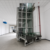 Elevatore Verticale Industriale Continuo e Convogliatore di Sollevamento Verticale Continuo per Linee di Imballaggio