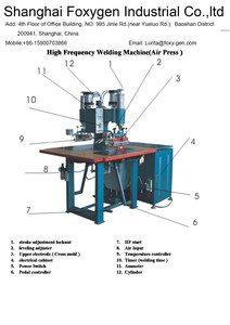 Foxygen Hoogfrequente Dubbele Kop Gestrekte Pvc Rubber Stretch Plafond Film <span class=keywords><strong>Hf</strong></span> Afdichting <span class=keywords><strong>Machine</strong></span> Lasmachine Lasmachine Lasmachine - Product Image 5