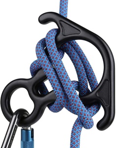 Descensor de figura de rescate de Escalada 8 de buena calidad con dispositivo de seguridad de equipo de rappel de oreja doblada - Product Image 5