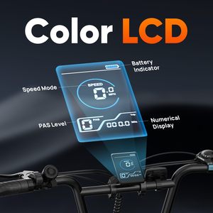 UL Certified 750W Electric Bike 48V 13Ah 28MPH 40 Miles 20*3 Inch Front Suspension Electric Bicycle for Daily Commute - Product Image 5