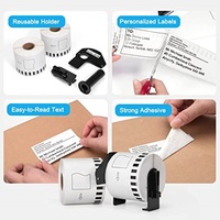 Étiquettes OEM Brother compatibles DK1201 DK-2205 DK 22243 papier thermique 62mm x 8m étiquettes Brother dk