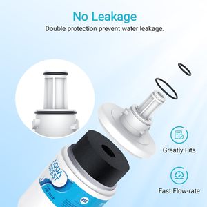 Filtro de Agua para Refrigerador <span class=keywords><strong>Samsung</strong></span> Compatible con DA29-00003G HAFCU1 DA29-00003A, Filtración de Bloque de Carbón para Agua Limpia - Product Image 5