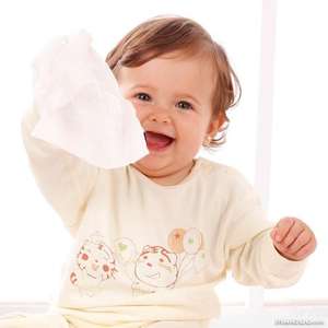 80pcs不織布使い捨てベビーウェットワイプ糸くずの出ないベビークリーニングワイプドライワイプ - Product Image 5