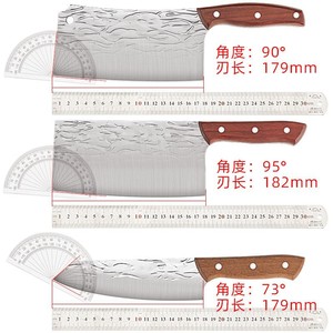 Yangjiang manufacturer's hand-forged household kitchen knife, sold for 20 yuan, is a cleaver, slicing knife, and bone-chopping - Product Image 5