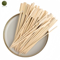 Tusuk Sate Bambu Brasil untuk Churrasco Picanha 14 Inch, Brochette Espadas untuk Memanggang, Sekali Pakai, Kemasan Besar 200 Pcs, Latin Grill