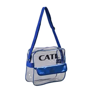 Custom Logo Design Pvc Transparent Satchel Clear Bag Clear Crossbody Bag Clear Makeup Clear Plastic Bag