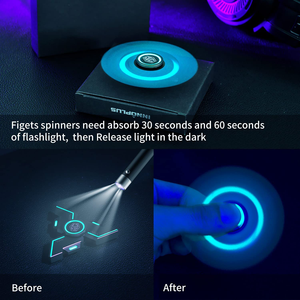 Luminous Anti-Anxiety Fidget <strong>Spinner</strong> Metal Fidget <strong>Spinner</strong> <strong>Figit</strong> Hand Toy for Relieving Boredom ADHD Anxiety - Product Image 4