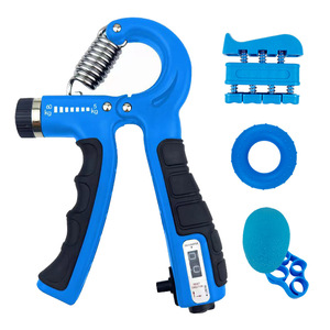 Ensemble de bandes de résistance KJ pour la rééducation des mains - Entraîneur à cinq doigts avec poignée à manivelle, ensemble de balles de préhension en PP - Product Image 3