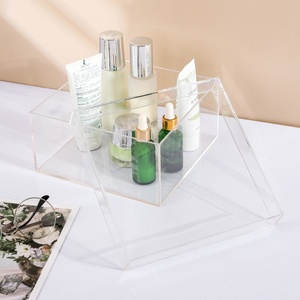 Caja de regalo de almacenamiento de papelería hecha a mano de acrílico transparente estante de exhibición de regalo de Festival de mediados de otoño flor preservada - Product Image 3