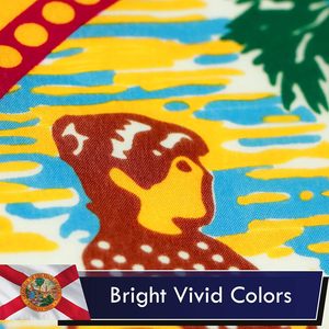 Venta al por mayor del fabricante de alta calidad <span class=keywords><strong>Florida</strong></span> 3x5 pies 100% poliéster con colores vibrantes y ojales de latón Bandera de <span class=keywords><strong>Florida</strong></span> - Product Image 3