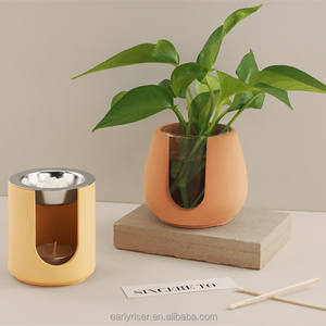 Early Riser bricolage goutte de colle gypse plante hydroponique pot de fleurs moule bougeoir cire fusion poêle silicone moule - Product Image 5