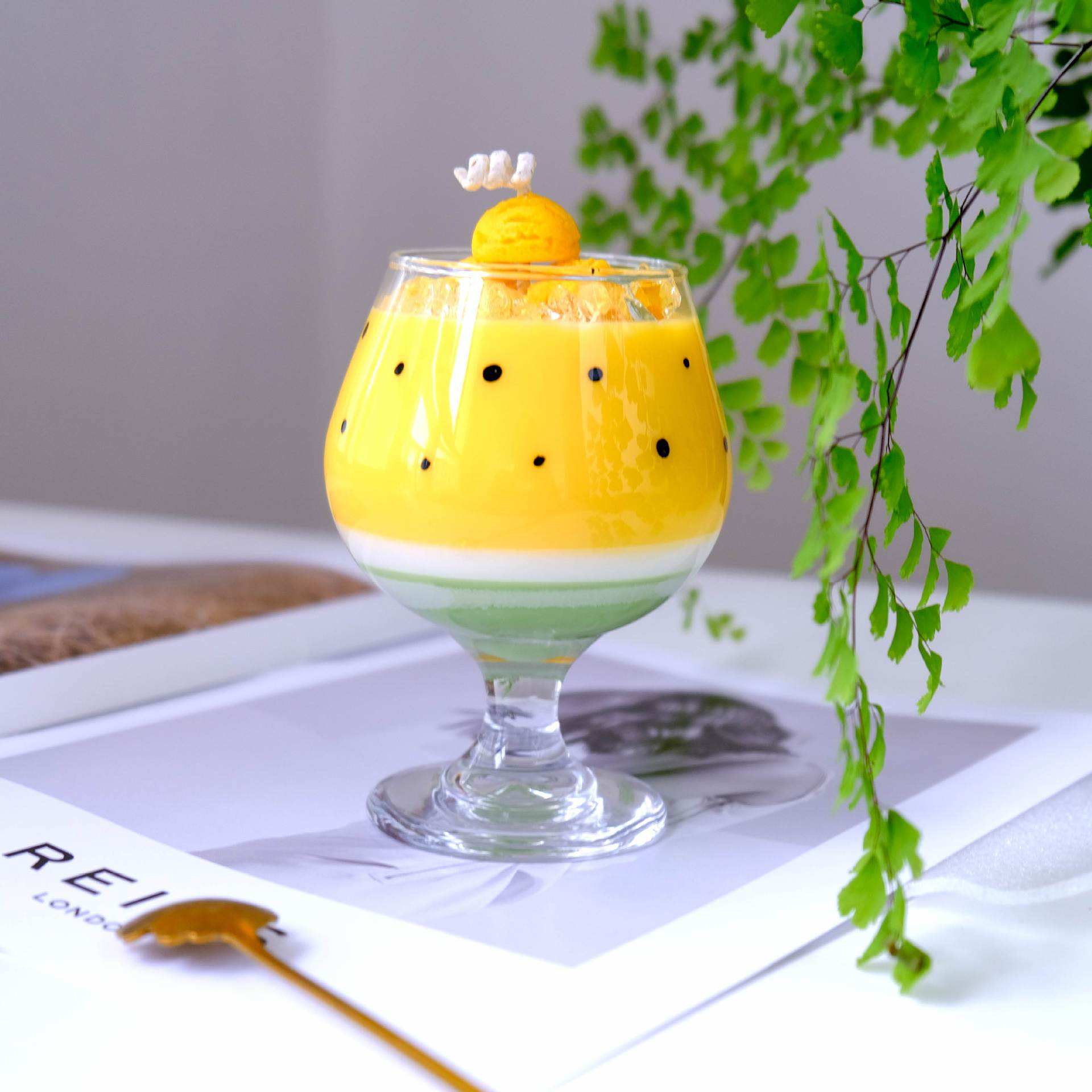 Yellow watermelon cup