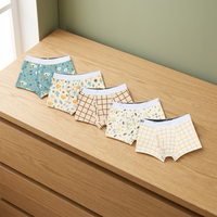 Boxers pour tout-petits East Brilliant Core Pretty Toddler Cartoon Pattern, antibactériens, en fibre de cellulose recyclée et élasthanne.