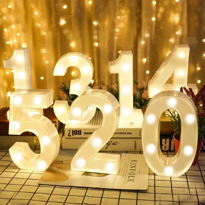 Illuminated Alphanumeric LED Light, Suitable for Decorative LED Night Lights