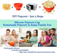Machine à popcorn à air chaud pour la maison, pliable, en silicone, pour faire du popcorn