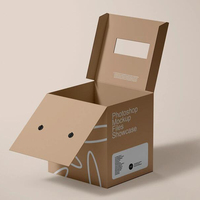 Olla arrocera eléctrica grande, cajas de correo de envío, tinta blanca impresa, papel Kraft corrugado fuerte, Mango en relieve, carpeta plegada