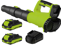 Souffleur industriel puissant à moteur sans balais 21V, vitesse variable, batterie lithium 4.0Ah, pour eau et neige fortes