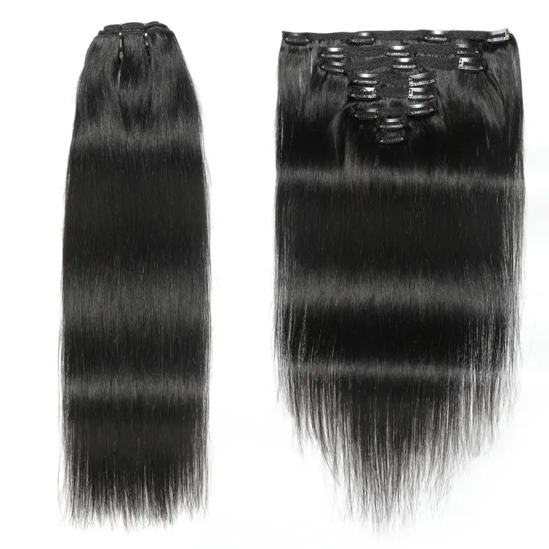 Высококачественные, бесшовные, кудрявые, шелковистые, прямые, девственные, 100% камбоджийские человеческие волосы для наращивания с двойным натягом