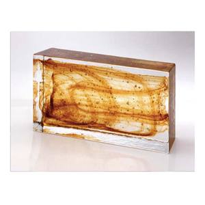 Ladrillos de bloques de vidrio de Color ámbar Soul para columna de partición montada en la pared podría proveedores de bloques de ladrillos de vidrio de construcción de fusión en caliente sólida - Product Image 1