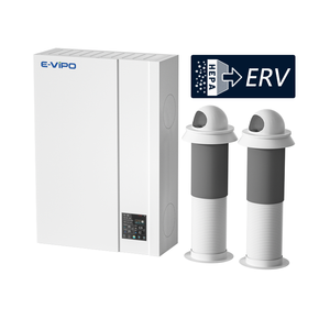 Sistema de Ventilación Doméstica E-VIPO con Calefactor Integrado, Control por Aplicación Tuya, Sistema de Ventilación ERV con Recuperación de Energía - Product Image 2