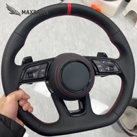 Volant de direction en cuir perforé personnalisé pour Audi A3-A8 Q3-Q8 TT R6 R8 S3-S5 RS3 RS5 RS6