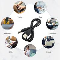 Câble adaptateur USB vers DC personnalisé OEM 5V-12V 6V Prise mâle 4mm 2.1mm pour imprimante et appareils intelligents Certifié CE/FCC