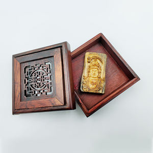 金南風水沈香観音彫刻 - Product Image 4