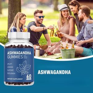 OEM Private Label Ashwagandha Gummies Suppléments à base de plantes sans sucre pour un soutien relaxant - Product Image 6