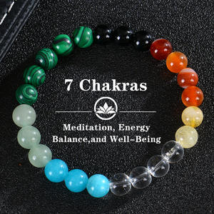 Accesorios de Yoga Sanadores y Modernos al por Mayor con Cuentas de Piedra Ojo de Gato <span class=keywords><strong>Natural</strong></span>, Obsidiana, Piedra Lunar y Perlas Geométricas Estilo Bohemio para Regalo - Product Image 2