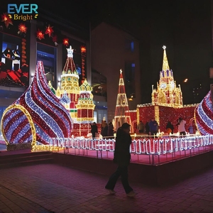 LED Holy Tower Castle Motif Light Tower Light Street Decorations Illumination For Muslim - Product Image 1