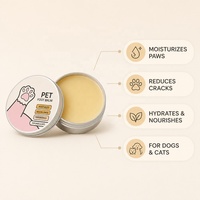 Baume pour pattes de chien 100% biologique, naturel, sûr pour la langue, hydratant, apaisant pour les pattes sèches/gercées, protection hivernale, huile de coco, beurre de karité, 2 oz
