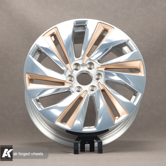Factory Direct New Custom Forged Aluminium Alloy Wheels 16-22 Inch PCD 5x120 High Gloss Silver Rims