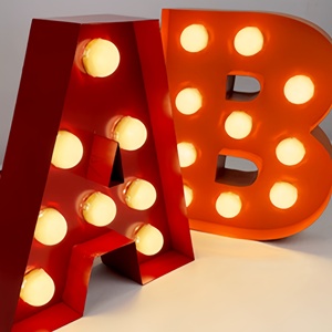 Tùy chỉnh sáng tạo ngoài trời <span class=keywords><strong>Led</strong></span> Phát Quang Internet người nổi tiếng chữ sàn lớn hộp Đèn biển quảng cáo tùy chỉnh IP54 - Product Image 4