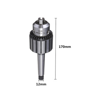 Portabrocas de 3 mordazas de acero MT2 de 0.5-13mm para mini torno con llave - Product Image 3