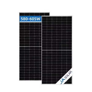 जेए 580~605W डबल ग्लास बिफेशियल सोलर थर्मल पैनल गुणवत्ता और मात्रा के साथ सुनिश्चित