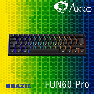 <span class=keywords><strong>Clavier</strong></span> de jeu magnétique AKKO FUN60 Pro ST noir, disposition <span class=keywords><strong>ISO</strong></span>, <span class=keywords><strong>clavier</strong></span> mécanique OEM 60 %, taux de polling 8K – Offre spéciale Brésil - Product Image 1
